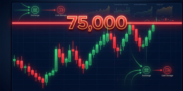 Bitcoin Stalls at $75,000 for the Third Time: What On-Chain Data Says About the Ceiling