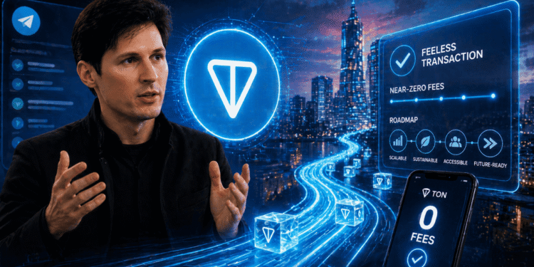 Pavel Durov Pushes TON Toward Near-Zero Fees as Feeless Transactions Move Onto Roadmap