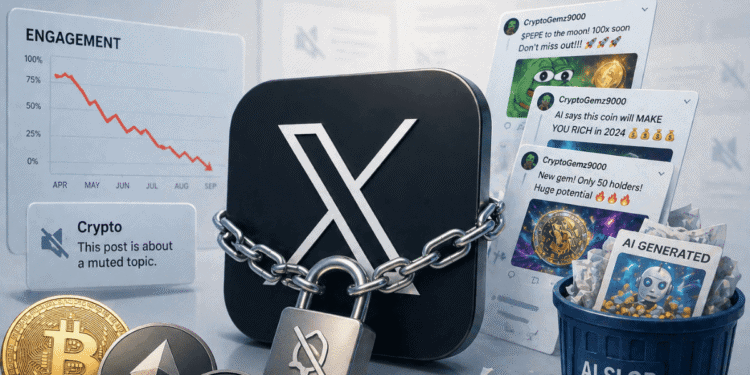 Crypto muted X