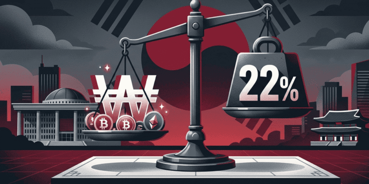 South Korea Confirms 22% Crypto Tax Hitting 13 Million Investors in 2027