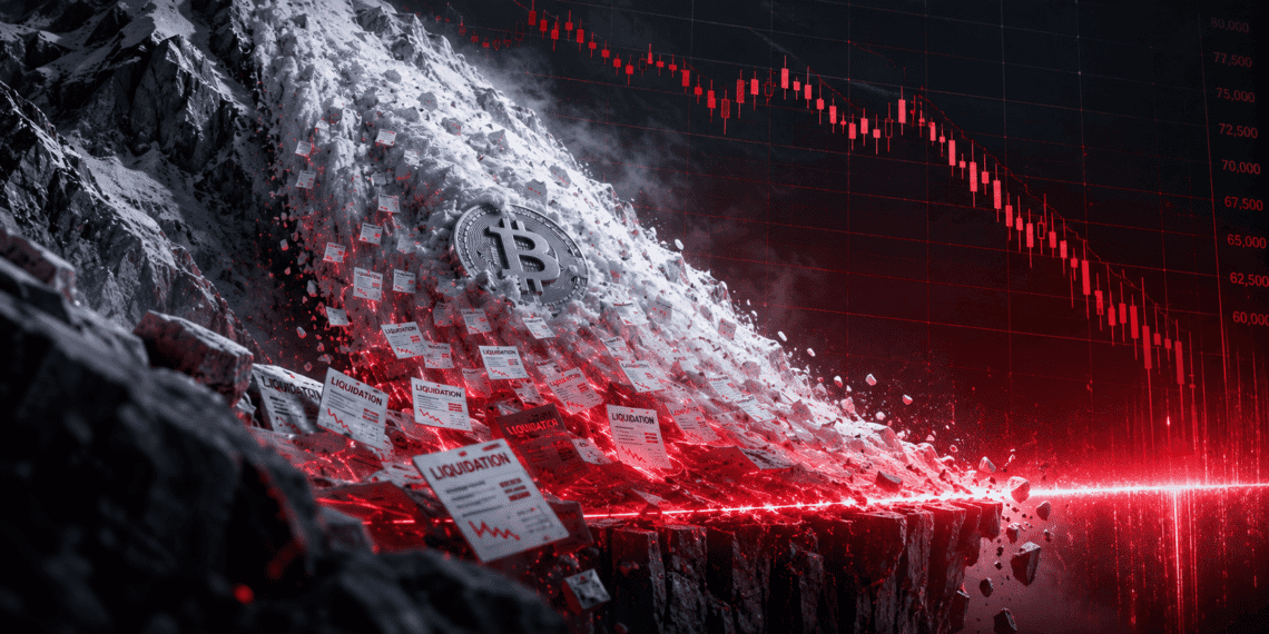 Bitcoin Crashes to $61,000 as $1.63 Billion Gets Liquidated in the Biggest Wipeout of 2026