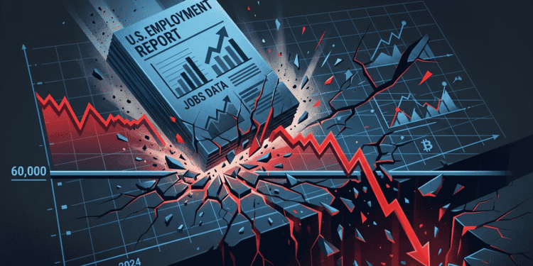 Bitcoin Crashes Below $60,000 After Hot Jobs Data Kills Rate Cut Hopes