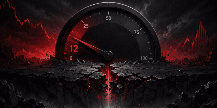 Crypto Fear Index Hits 12 as Total Market Cap Tests February Lows at $2.18 Trillion