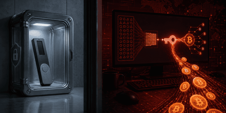The Coldcard Attack Drained $70 Million Without Touching a Single Device